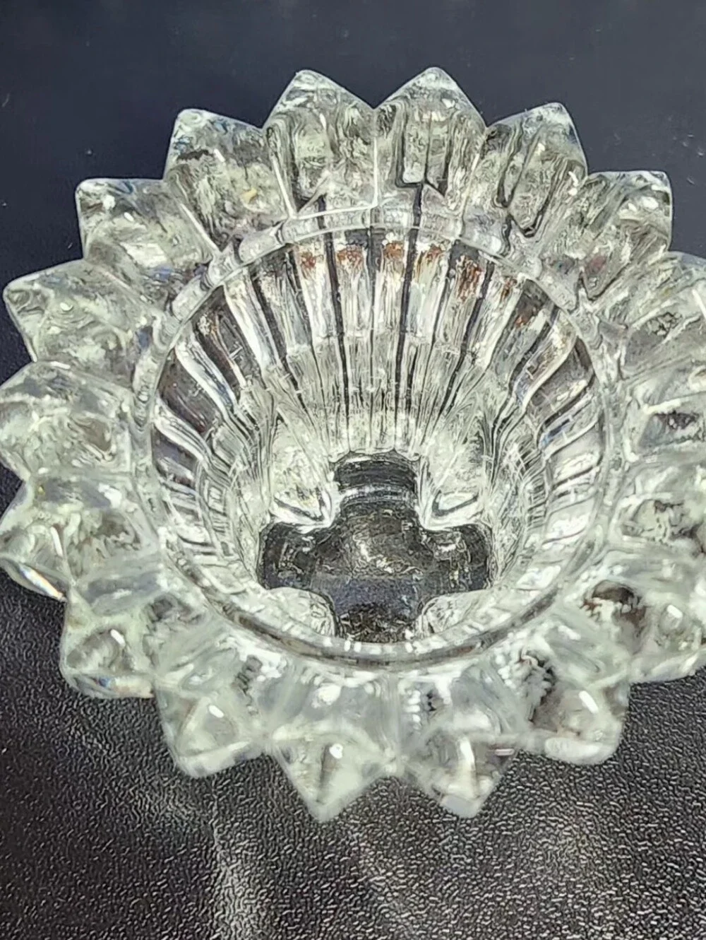 Set of 2 Mikasa Diamante Crystal Votive or Taper Candle Holders